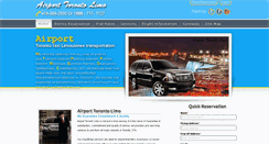 Desktop Screenshot of airporttorontolimo.com